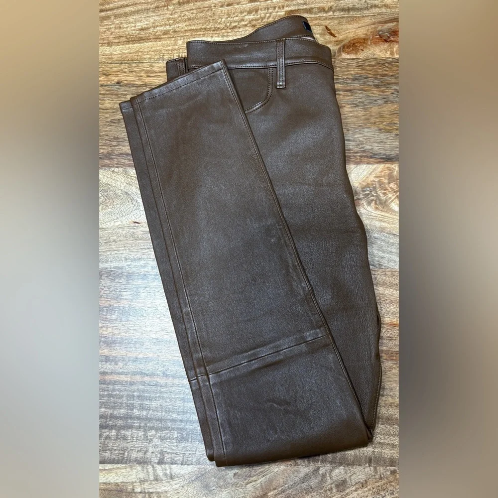 J Brand Brown Lambskin Leather Maria High Rise Womens 29 - Picture 10 of 10
